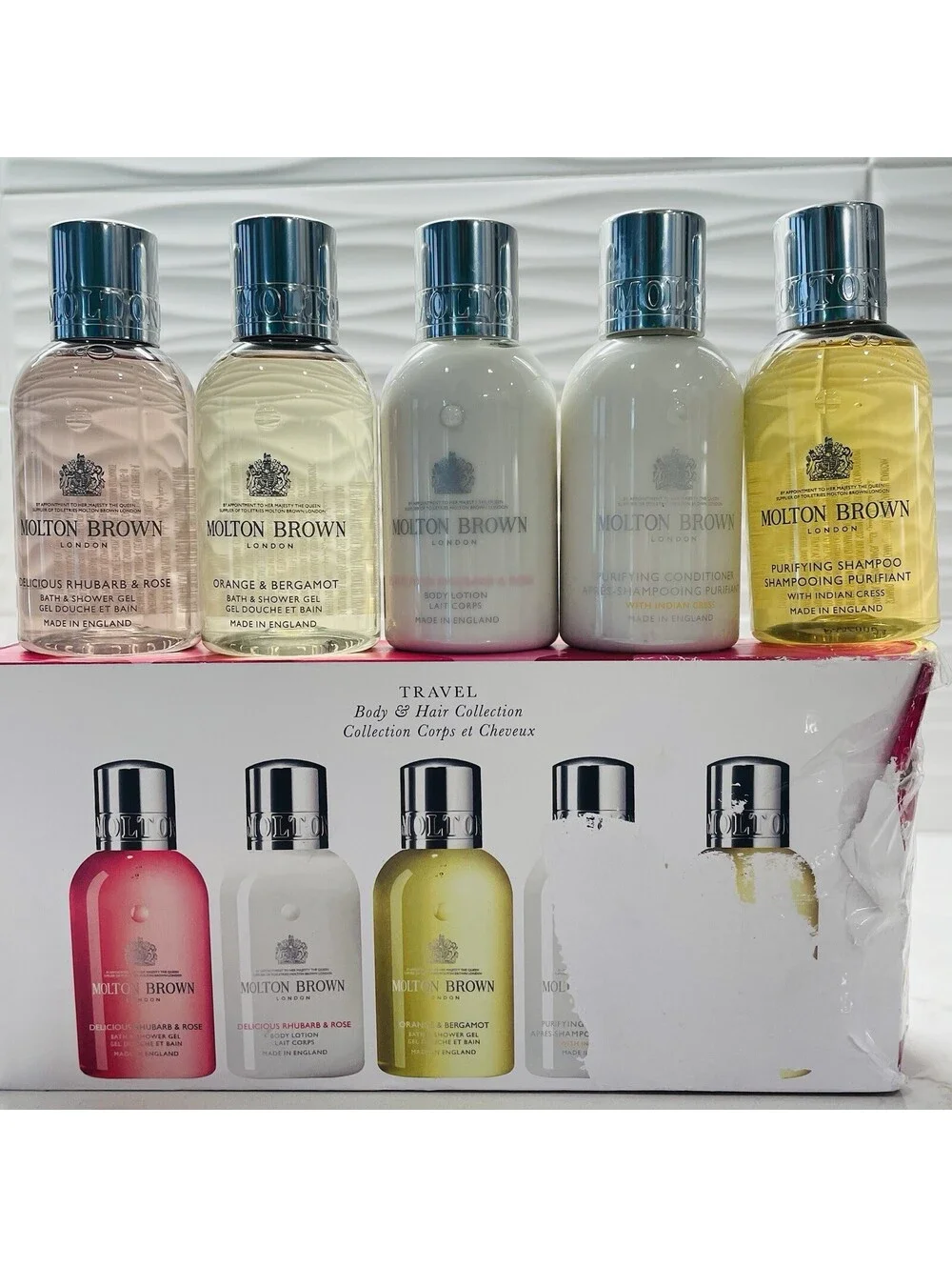 Molton Brown Travel Body & Hair Collection 5 piece Set - NEW